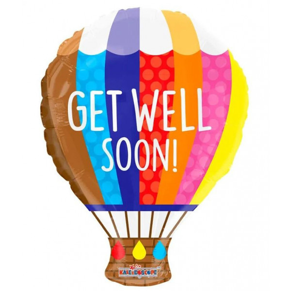 Get Well  Hot Air Balloon - K18"