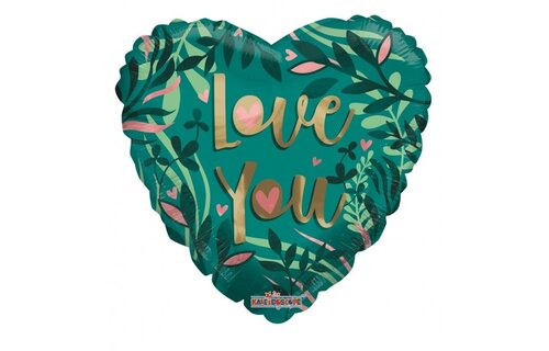 ECO - Heart - Love Green Leaves - 18 inch - K.