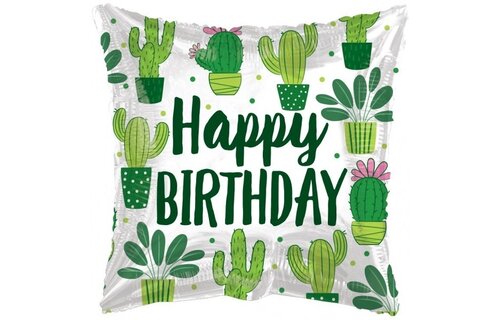ECO - Pillow Birthday Cactus - K18"