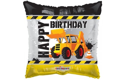 SALE > Pillow - Happy Birthday Under Construction - K18"