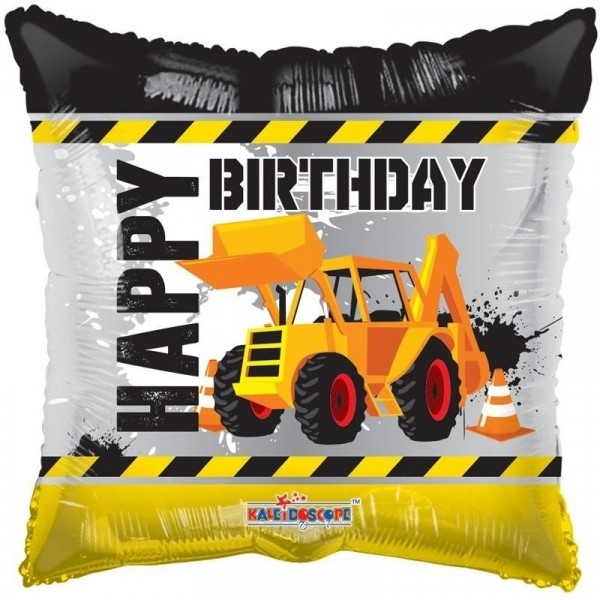 SALE > Pillow - Happy Birthday Under Construction - K18"