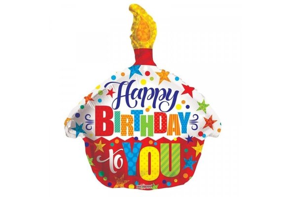 SALE > Cupcake Birthday To You - 18 inch - Kaleidoscope.