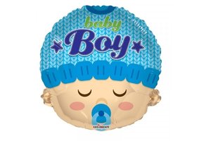 Baby Boy Head Shape - 18 inch - Kaleidoscope