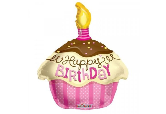 Cupcake Happy Birthday - Pink - K18"