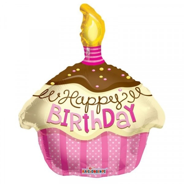 Cupcake Happy Birthday - Pink - K18"
