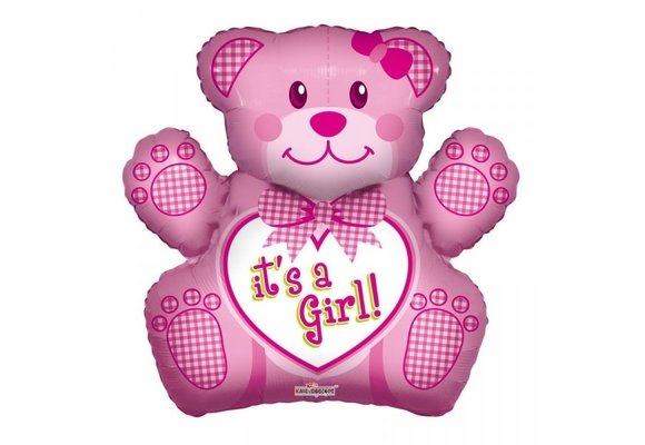 Bear Baby Girl - Pink - 28 inch - Kaleidoscope