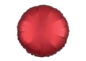 Round - Satin Luxe Sangria Red - 18 inch - Anagram
