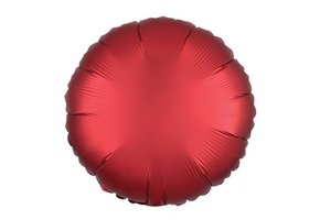 Round - Satin Luxe Red - A18"/45cm