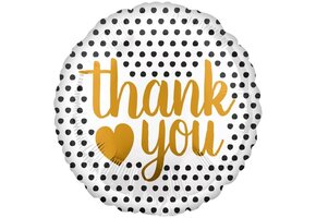 Thank You Black Dots - A18"/45cm