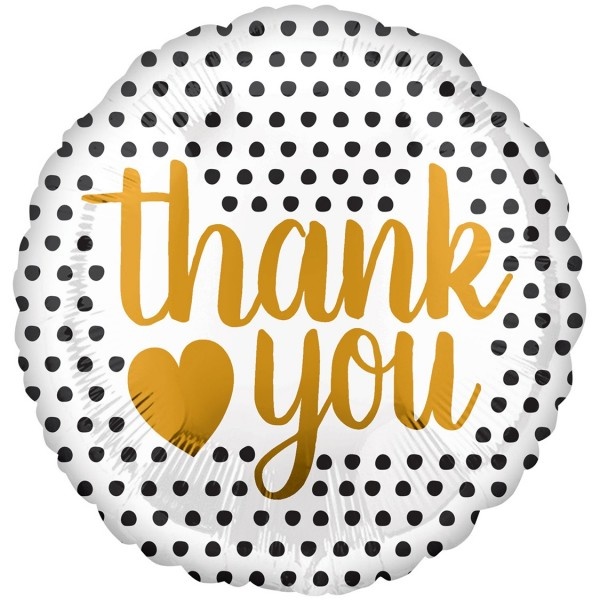 Thank You Black Dots - 18 inch - Anagram