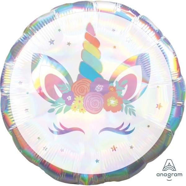 Unicorn - Rainbow Horn Iridescent - 18 inch - Anagram