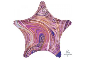 SALE > Star - Marblez Purple - A18"/45cm - 2 pcs