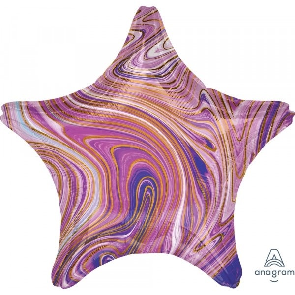 SALE > Star - Marblez Purple - 18 inch - Anagram - 2 stuks