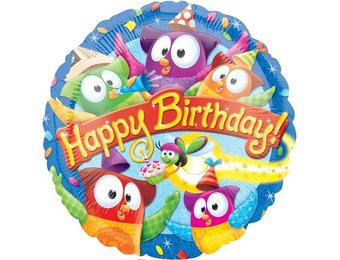 SALE > Trend OWL Happy Birthday - A18"/45cm