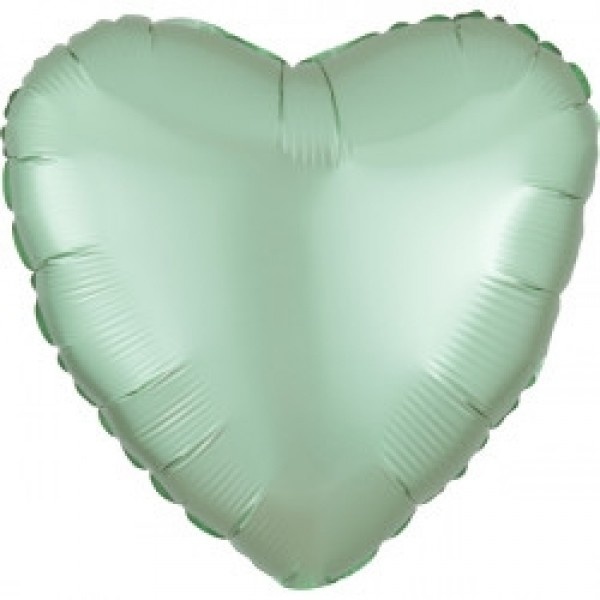 Heart - Satin Luxe Mint Green - 18 inch - Anagram