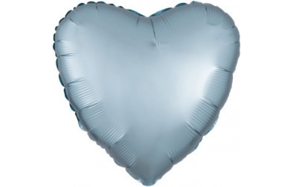 Heart - Satin Luxe Pastel Blue - 18 inch - Anagram
