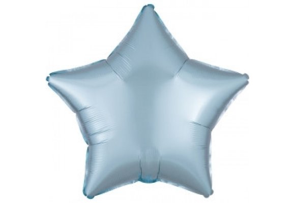 Star - Satin Luxe Pastel Blue - 18 inch - Anagram - SALE.