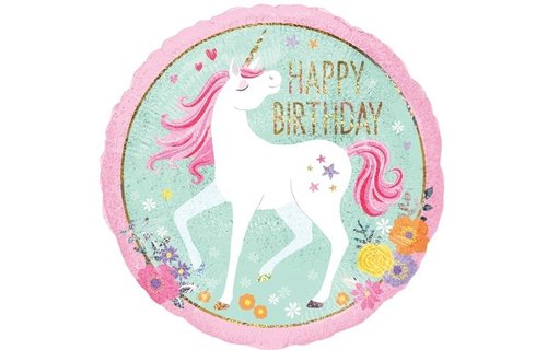 Magical Unicorn Happy Birthday - A18"/45cm