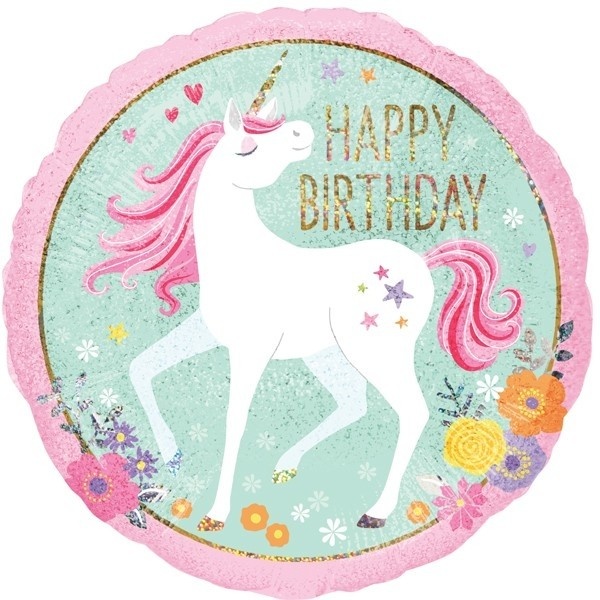 Magical Unicorn Happy Birthday - A18"/45cm