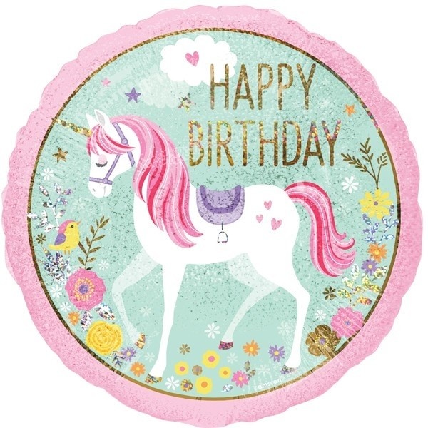 Magical Unicorn Happy Birthday - A18"/45cm