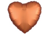 Heart - Satin Luxe Amber - 18 inch - Anagram