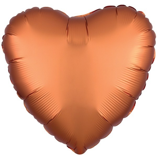 Heart - Satin Luxe Amber - 18 inch - Anagram