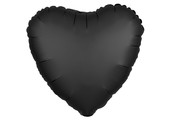 Heart - Satin Luxe Onyx A18"/45cm