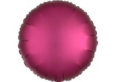 Round - Satin Luxe Pomegranate - 18 inch - Anagram