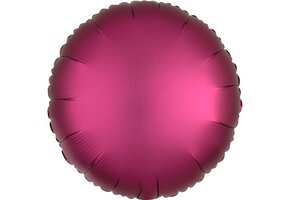 Round - Satin Luxe Pomegranate - A18"/45cm