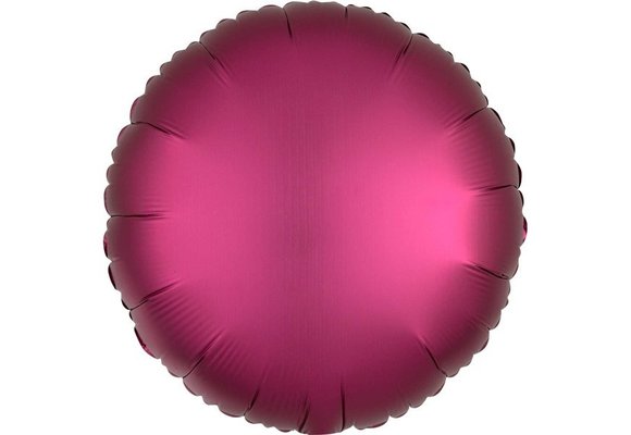Round - Satin Luxe Pomegranate - A18"/45cm