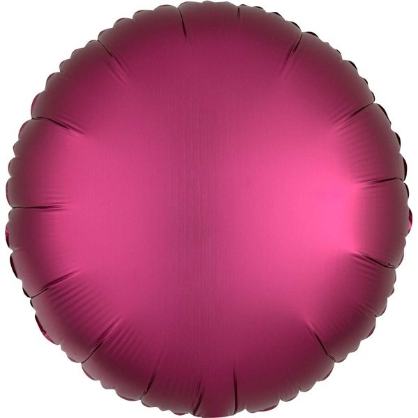 Round - Satin Luxe Pomegranate - A18"/45cm