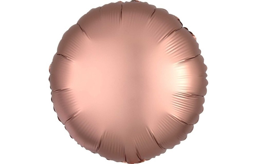 Round - Satin Luxe Rose Copper - 18 inch - Anagram
