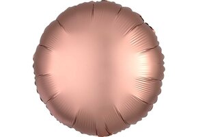 Round - Satin Luxe Rose Copper - A18"/45cm