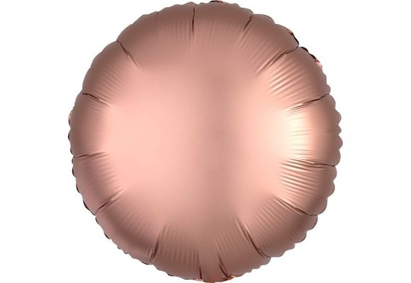 Round - Satin Luxe Rose Copper - A18"/45cm