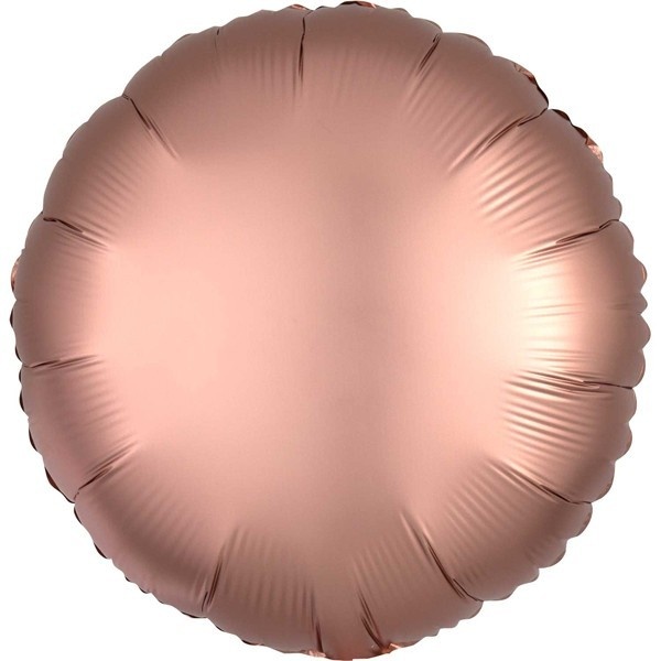 Round - Satin Luxe Rose Copper - 18 inch - Anagram