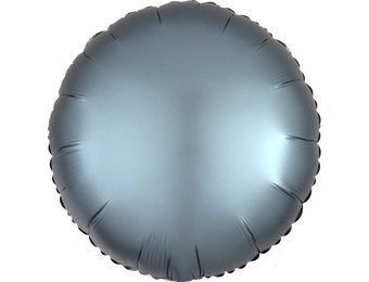 Round - Satin Luxe Steel Blue - A18"/45cm