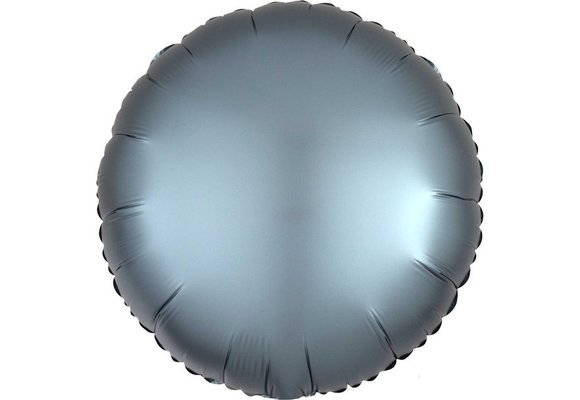 Round - Satin Luxe Steel Blue - 18 inch - Anagram