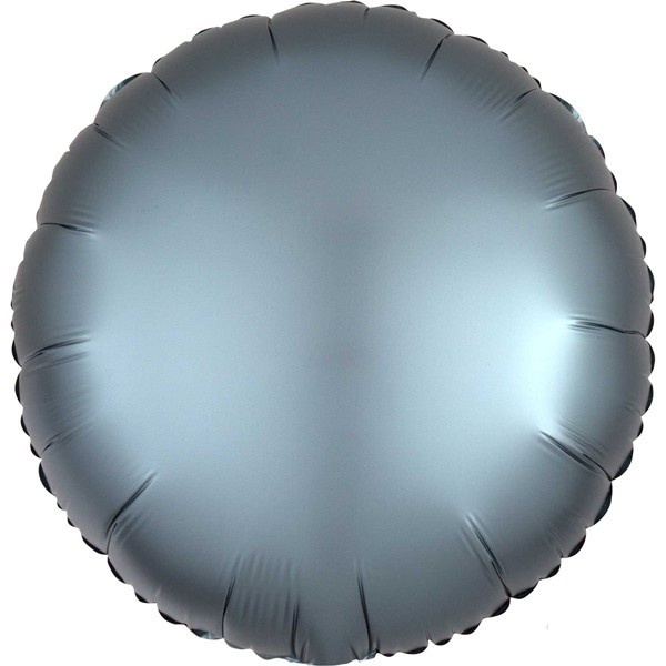 Round - Satin Luxe Steel Blue - 18 inch - Anagram
