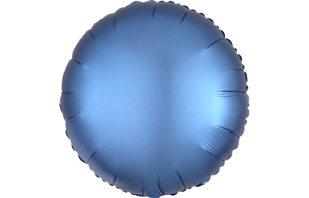 Round - Satin Luxe Azure - 18 inch - Anagram