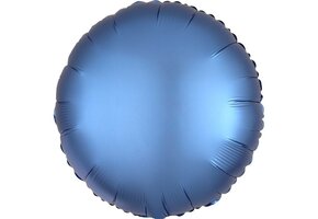 Round - Satin Luxe Azure  - A18"/45cm