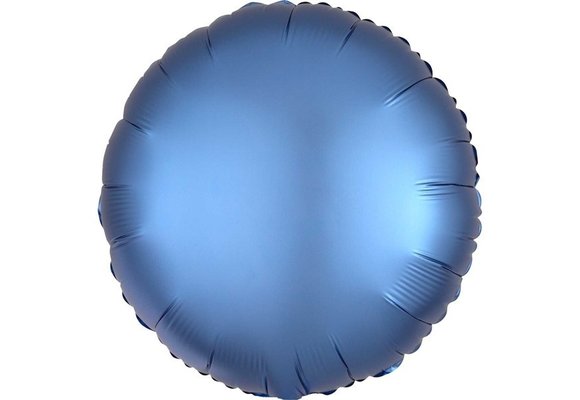 Round - Satin Luxe Azure  - A18"/45cm
