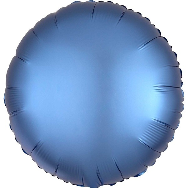 Round - Satin Luxe Azure  - A18"/45cm