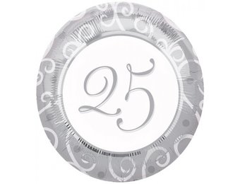 Rond 25 Silver/White - A18"/45cm