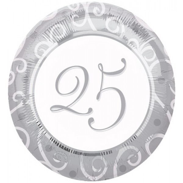 Rond 25 Silver/White - 18 inch - Anagram
