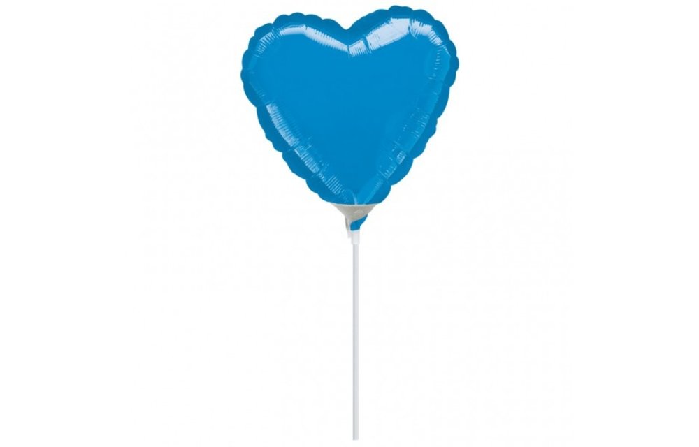 Heart - Blue - 9 inch - 4 stuks - Anagram - SALE - leeg