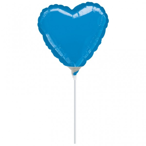Heart - Blue - 9 inch - 4 stuks - Anagram - SALE - leeg