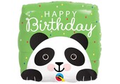 Square - Birthday Panda - 18 inch - Qualatex