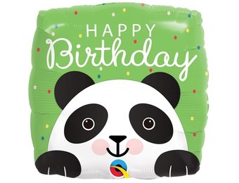 Square Birthday Panda - Q18"/45 cm