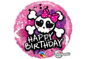 Birthday - Skull & Crossbones - 18 inch - Qualatex.