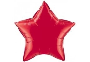 Star - Ruby Red - Q4"/10cm - 5 stuks